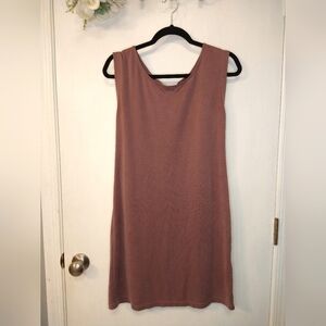 Sigrid Olsen Mauve Colored Modal Blend Shift Dress